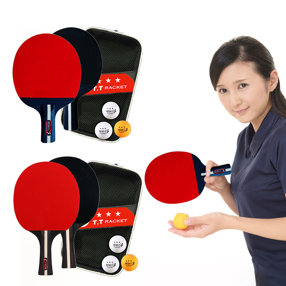 Table Tennis Racket 2 Rackets  - Table Tennis Kit Bag recension och pris