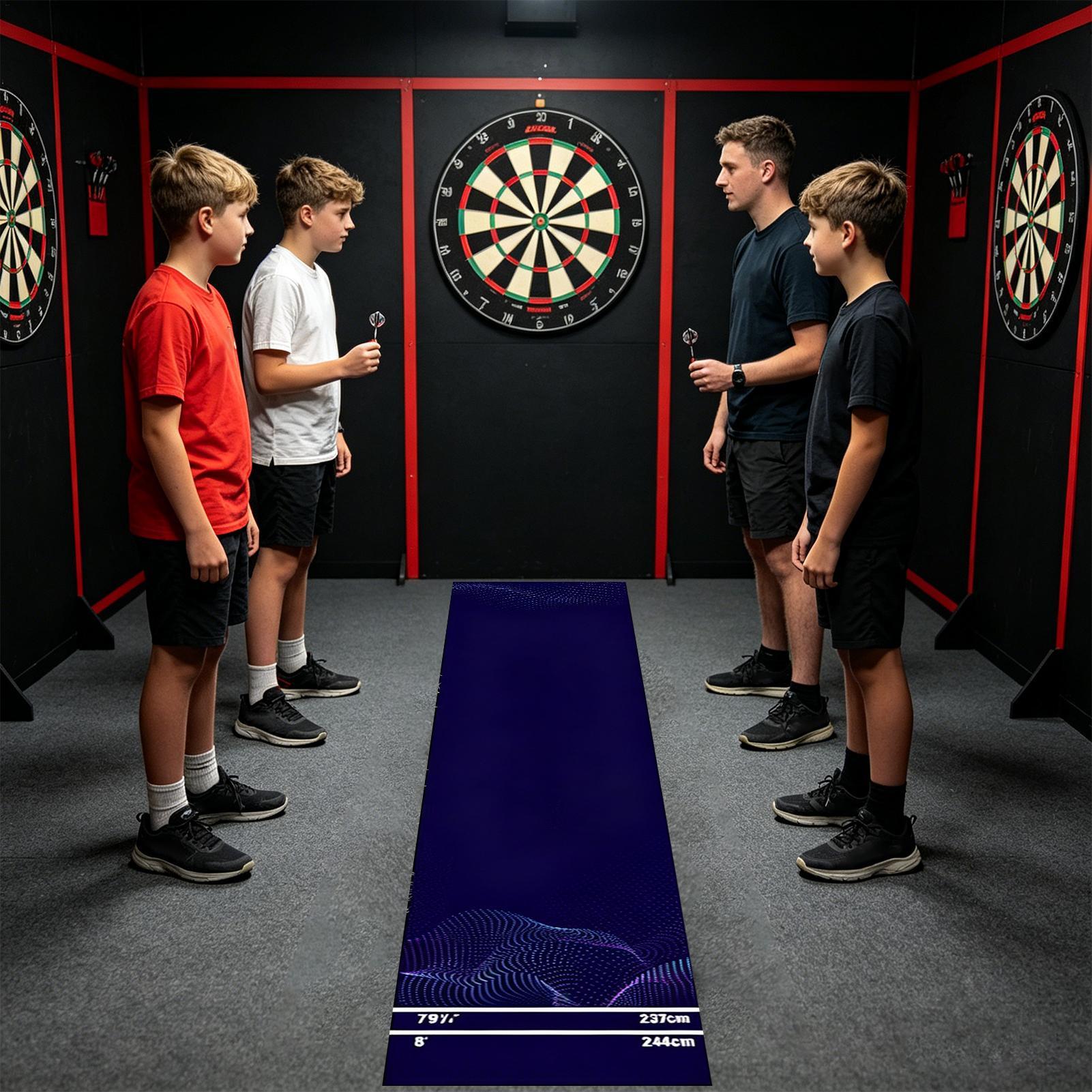 Dart Board Mat Portable Non-Sl - Throw Distance Board recension och pris
